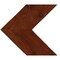 Ekena Millwork 13 3/4"W x 12"H x 3/4"D Vintage Farmhouse 5 1/2" Chevron, Barnwood Decor Collection, Salvage Red DECR13X12X075CHVRD - alternate 1